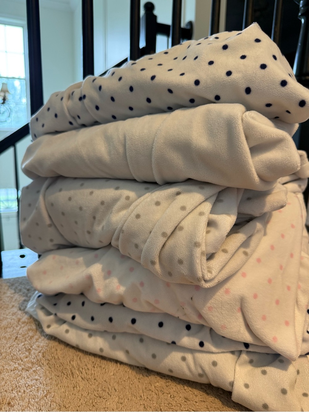 Bundle of 7 pottery barn baby crib sheets (6 chamois)